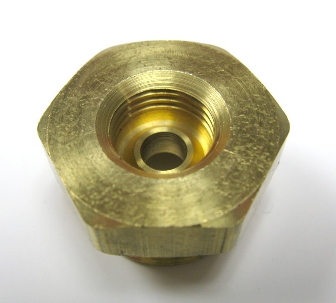 Rochester Carburetor Fuel Inlet Fitting Brass 1" Hex 2G 4G Q